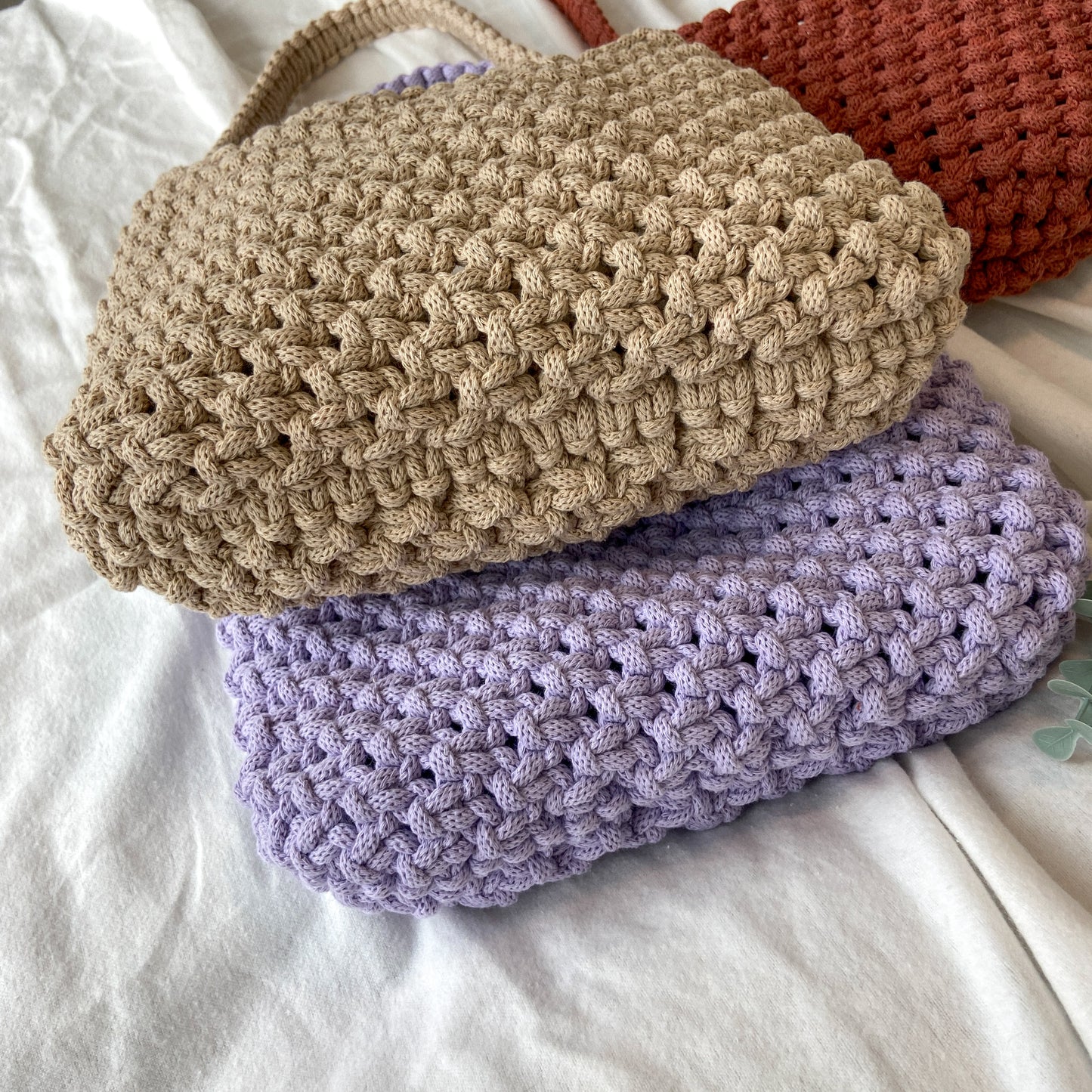 "Zesty" Macrame Hobo Bag