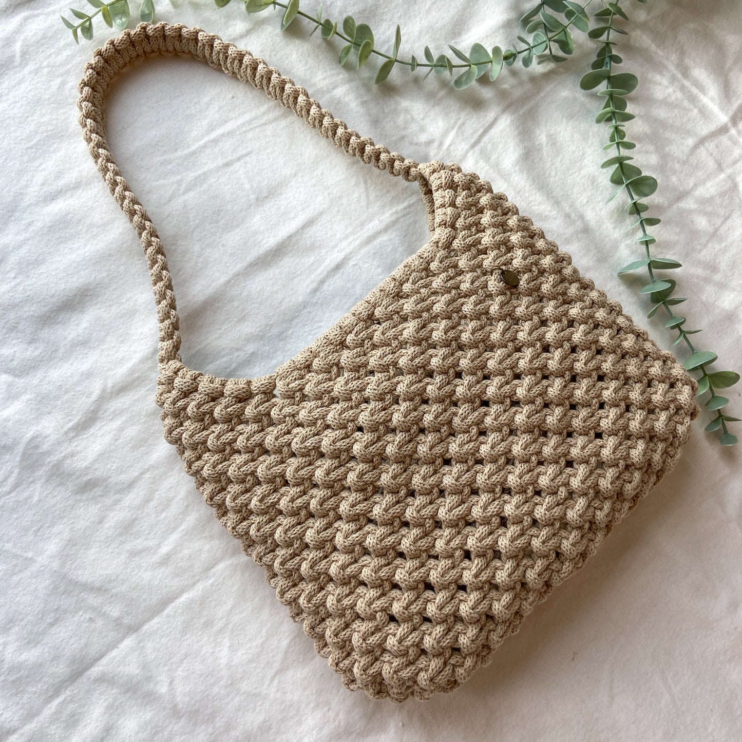 "Zesty" Macrame Hobo Bag
