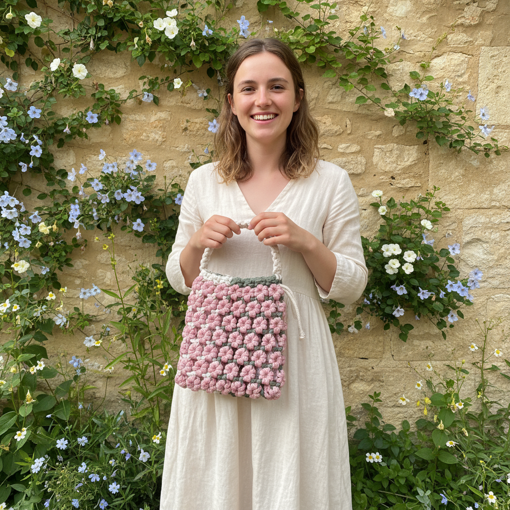 DIY Kit | Makramee "Bloom" Blumentasche