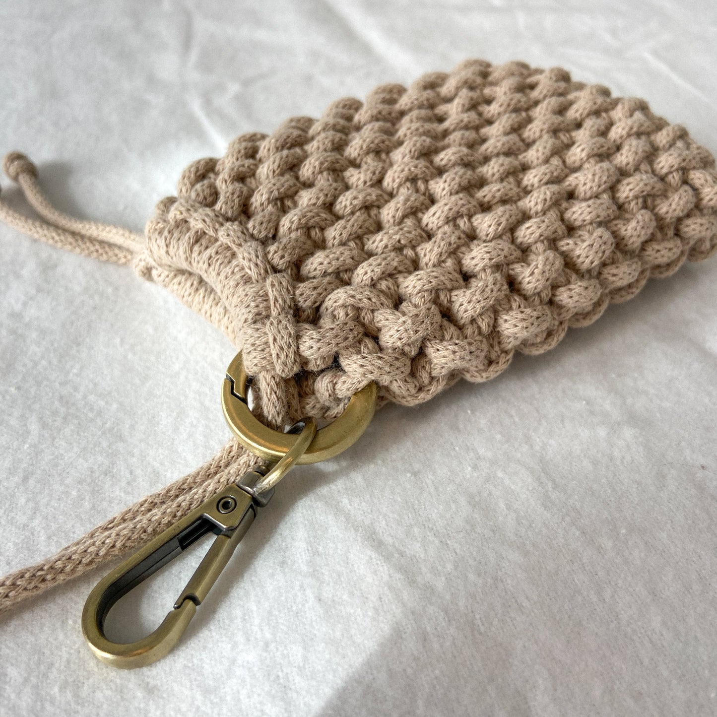 DIY Kit | Macrame "Blackberry" Mini Pouch Keychain