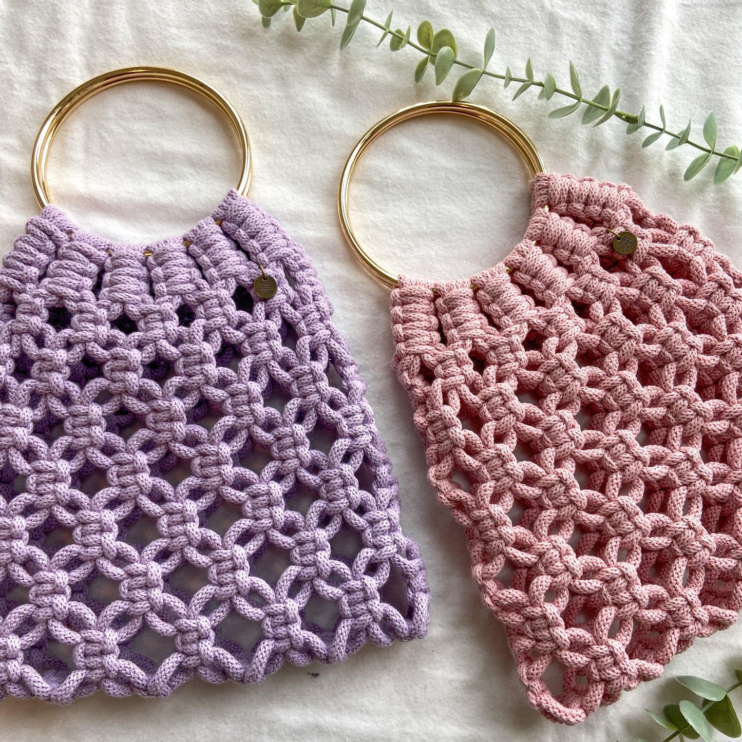 Flora Street Atelier DIY Kit Macrame Bag DIY Kit | Macrame "Marina" Net Bag
