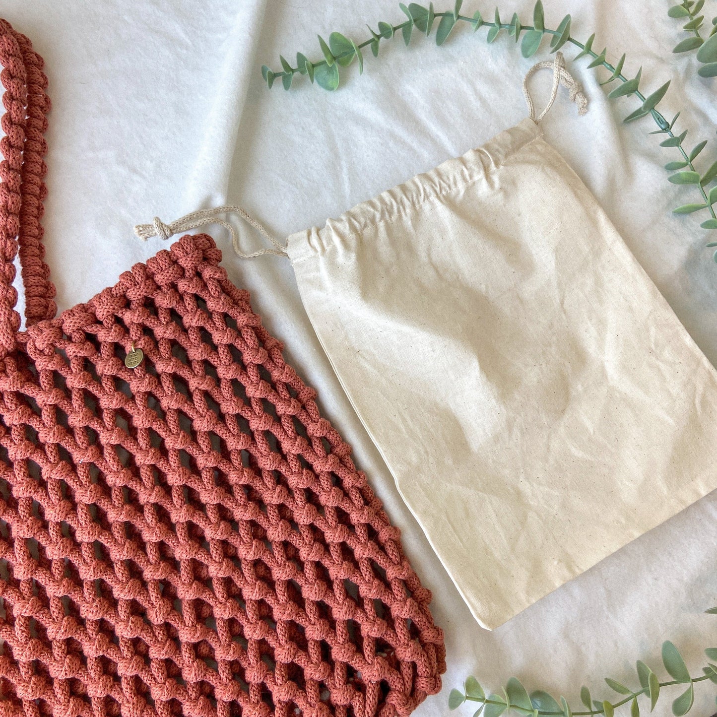 Flora Street Atelier Handmade Macrame Bag "Easy-Breezy" Macrame Tote Bag