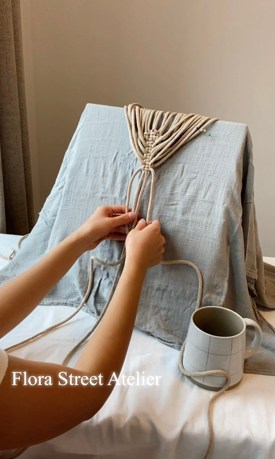 Comfy Macrame Setup — No Cost, No Sore Neck