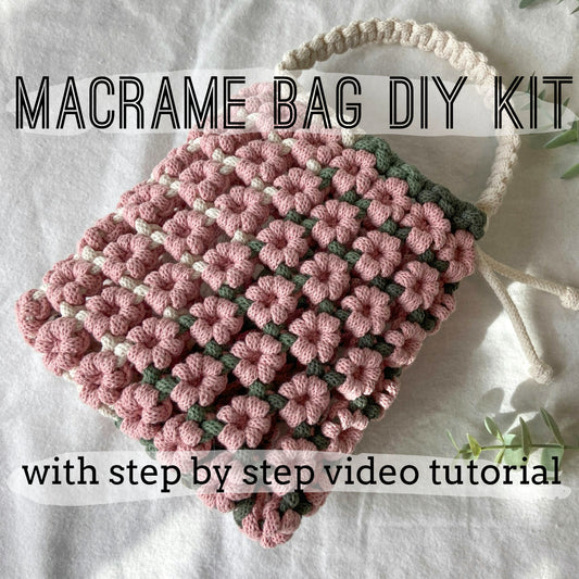 Macrame bag DIY kit