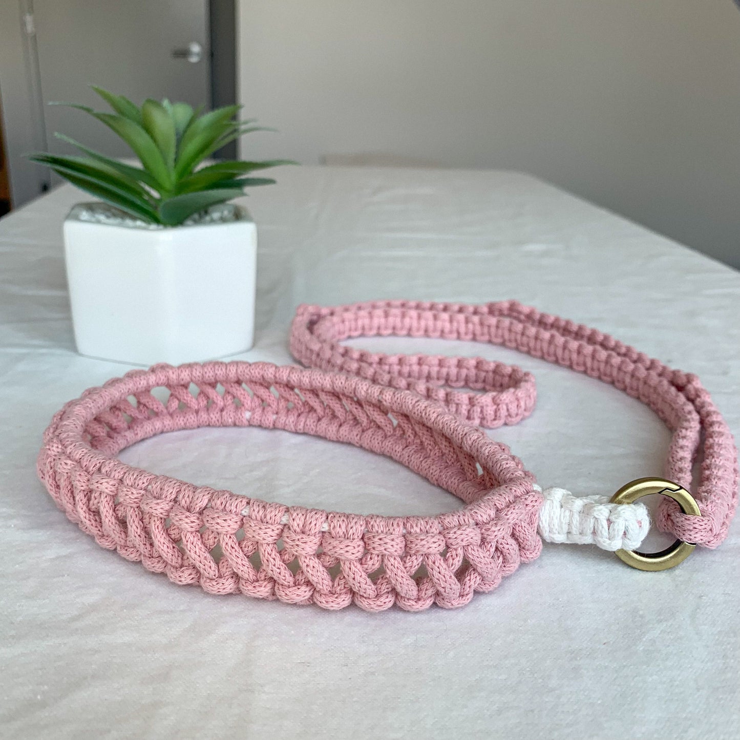 "SnugBug" Macrame Phone Holder + Lanyard