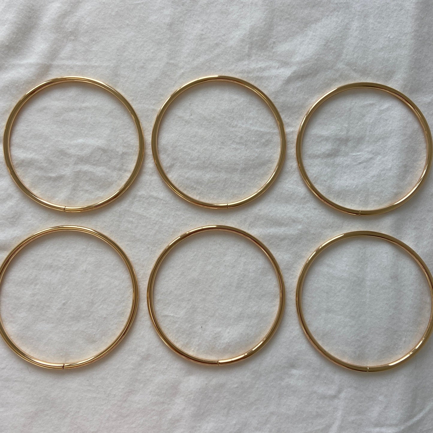 Flora Street Atelier Bag Hardware Metal Ring Bag Handles 6pcs (Gold) | DIY Bag Hardware