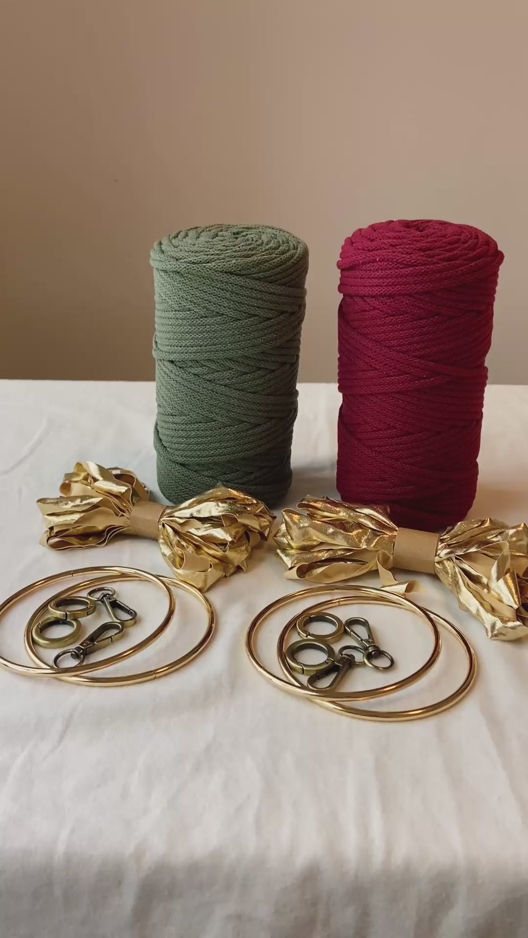 Diy kit macrame holiday bag video tutorial